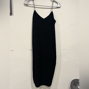 Black velvet dress